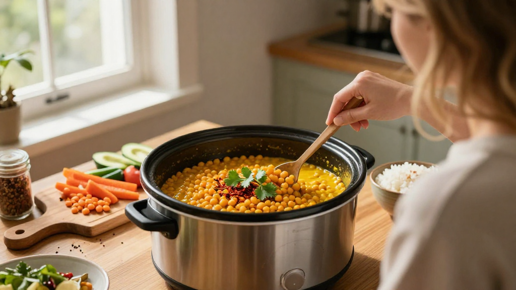 How to Make Curry Lentils in a Slow Cooker