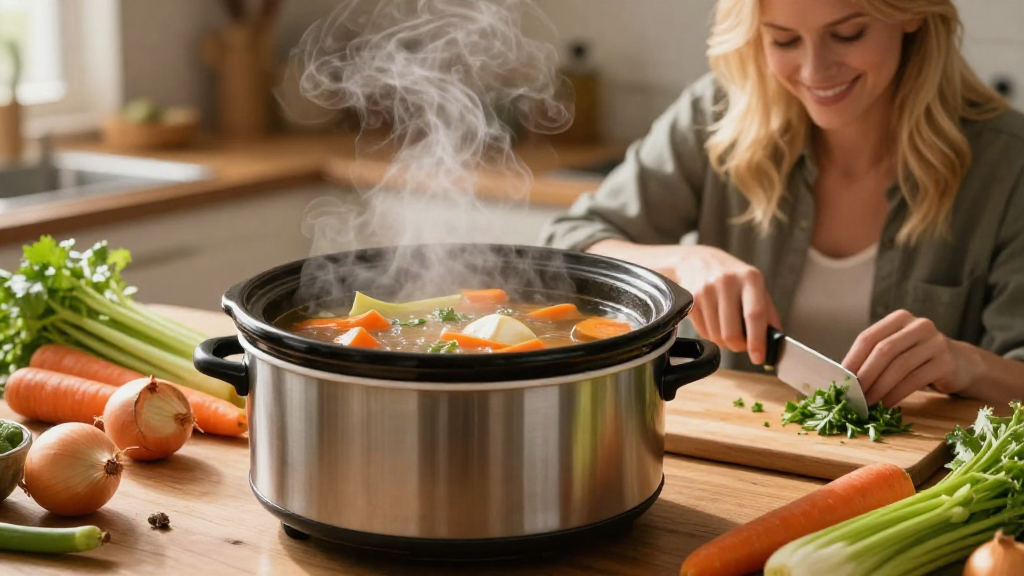 How to Make Broth in a Slow Cooker
